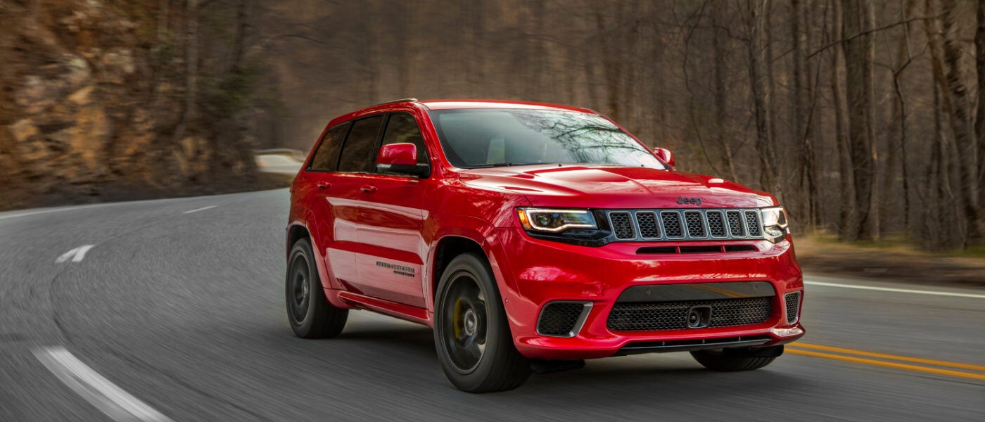 2020 Jeep Grand Cherokee in red
